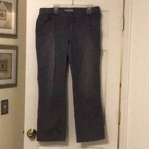 Chico’s Platinum Denim Grey Jeans Sz 3